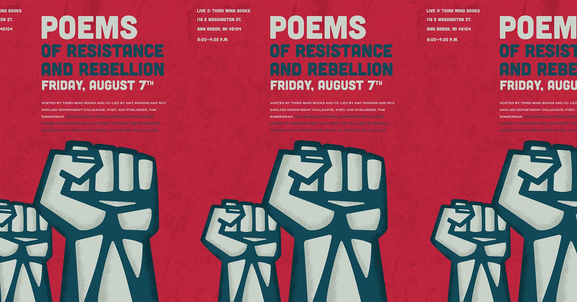 Event: Poems of Resistance and Rebellion