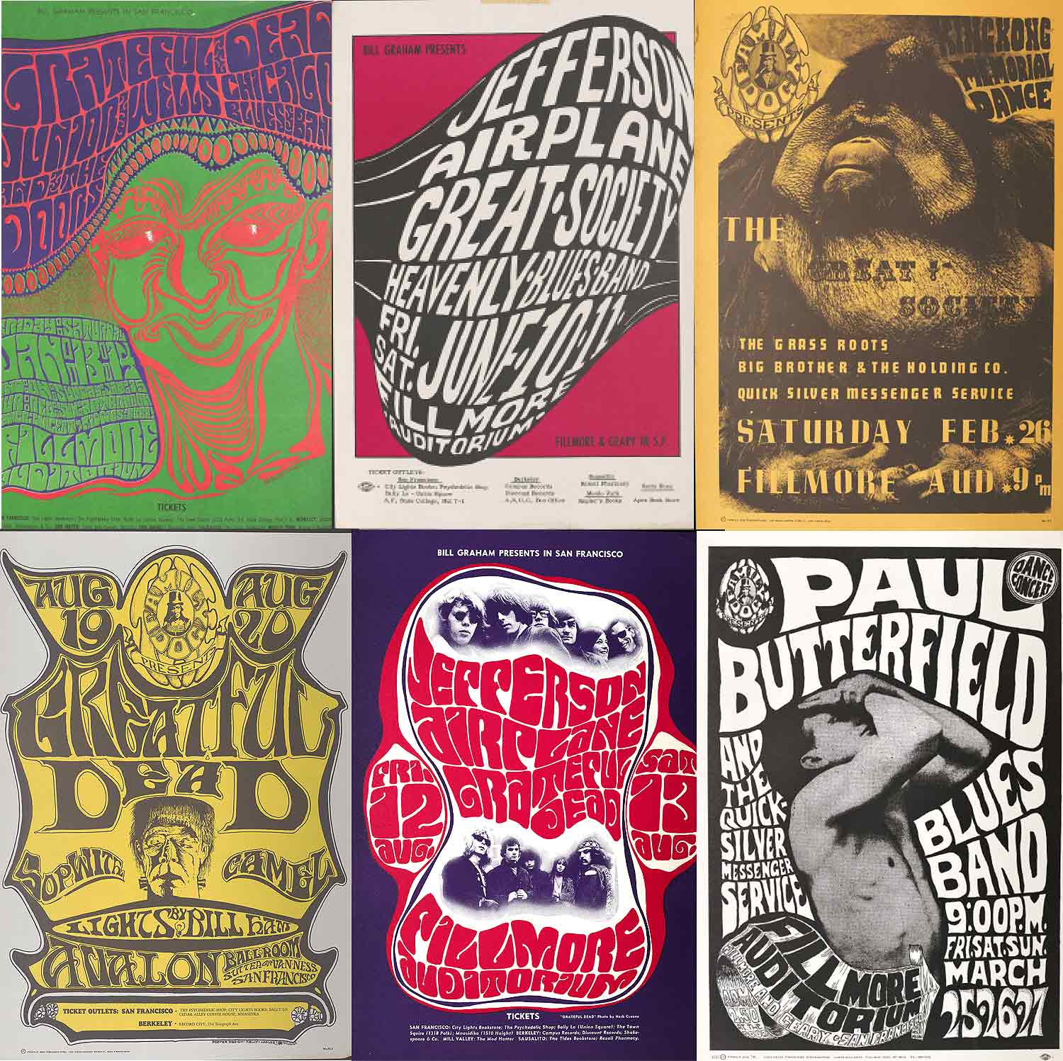 Original 1960s Concert & Event Posters