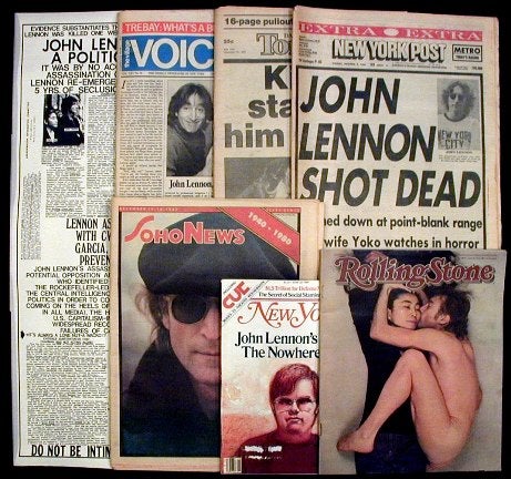 [Item #1593] John Lennon's Assassination Collection. John Lennon.