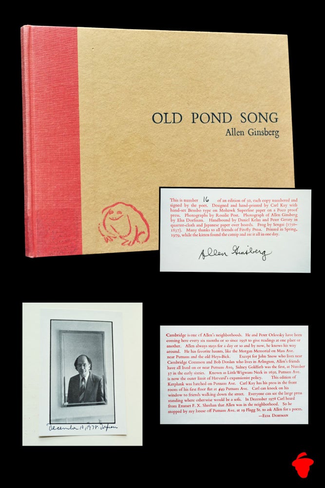 Item #1600] Old Pond Song. Allen Ginsberg
