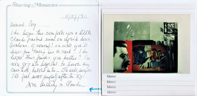 [Item #1615] Original Greeting Card/Art Reproduction Portfolio. Claude Pelieu, Mary, Beach.