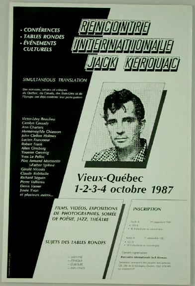 Item #1777] Recontre Internationale Jack Kerouac. Secretariat Permanent des Peuples Francophones,...