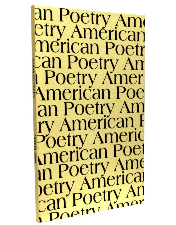 Item #1912] American Poetry, Vol. 3, No. 3, Spring 1986. Robert Frost, David Ignatow, Wallace...