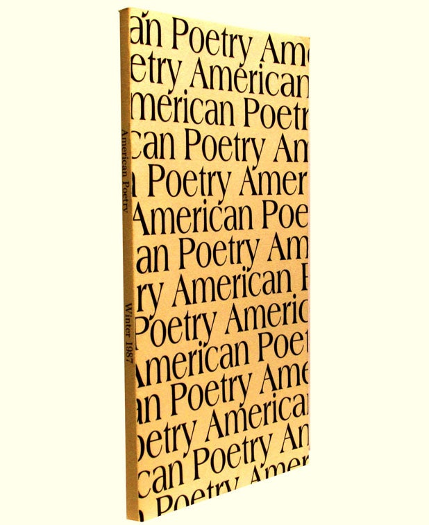 Item #1914] American Poetry, Vol. 4, No. 2, Winter 1987. Emily Dickinson, Clayton Eshleman, Allen...