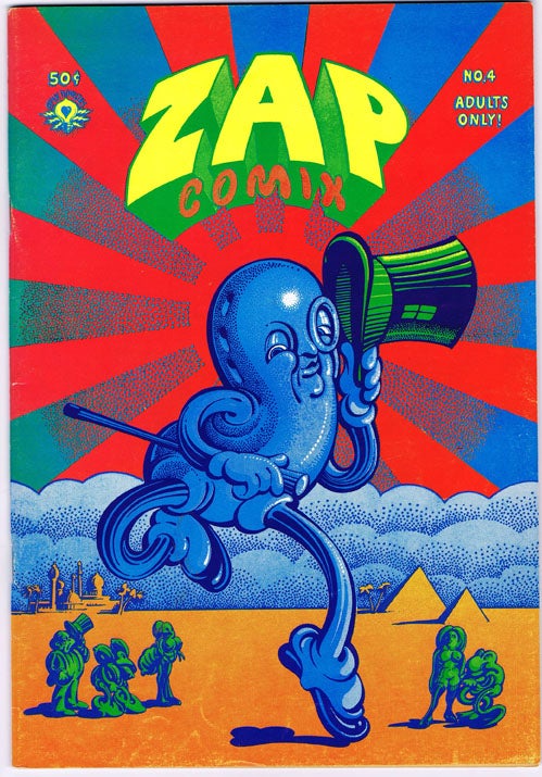 Item #2209] Zap Comix No. 4. Robert Crumb, Rick Griffin, Victor Moscoso, Spain Rodriguez, Gilbert...