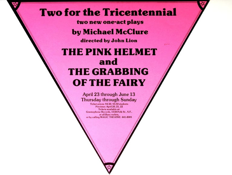 Item #2262] Two for the Tricentennial. Michael McClure