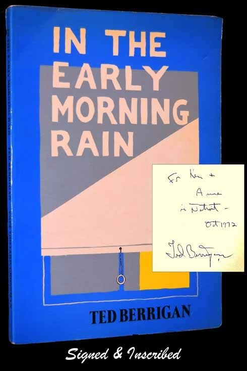 Item #2642] In the Early Morning Rain. Ted Berrigan