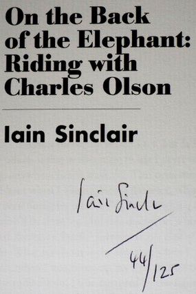 On the Back of the Elephant: Riding with Charles Olson