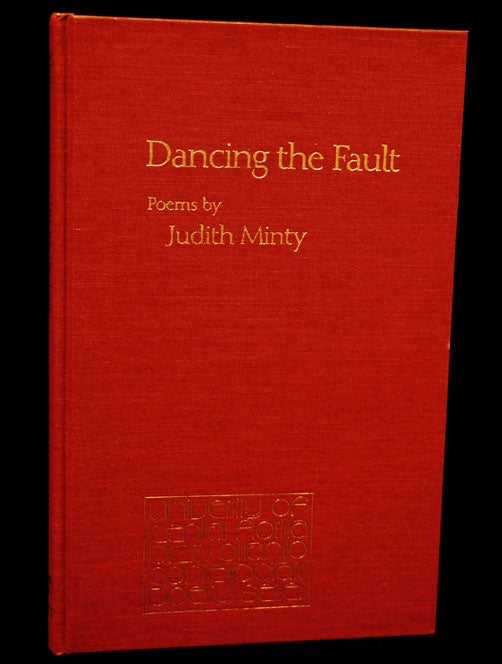 Item #2823] Dancing the Fault with: Publisher's Promotional Flyer. Judith Minty