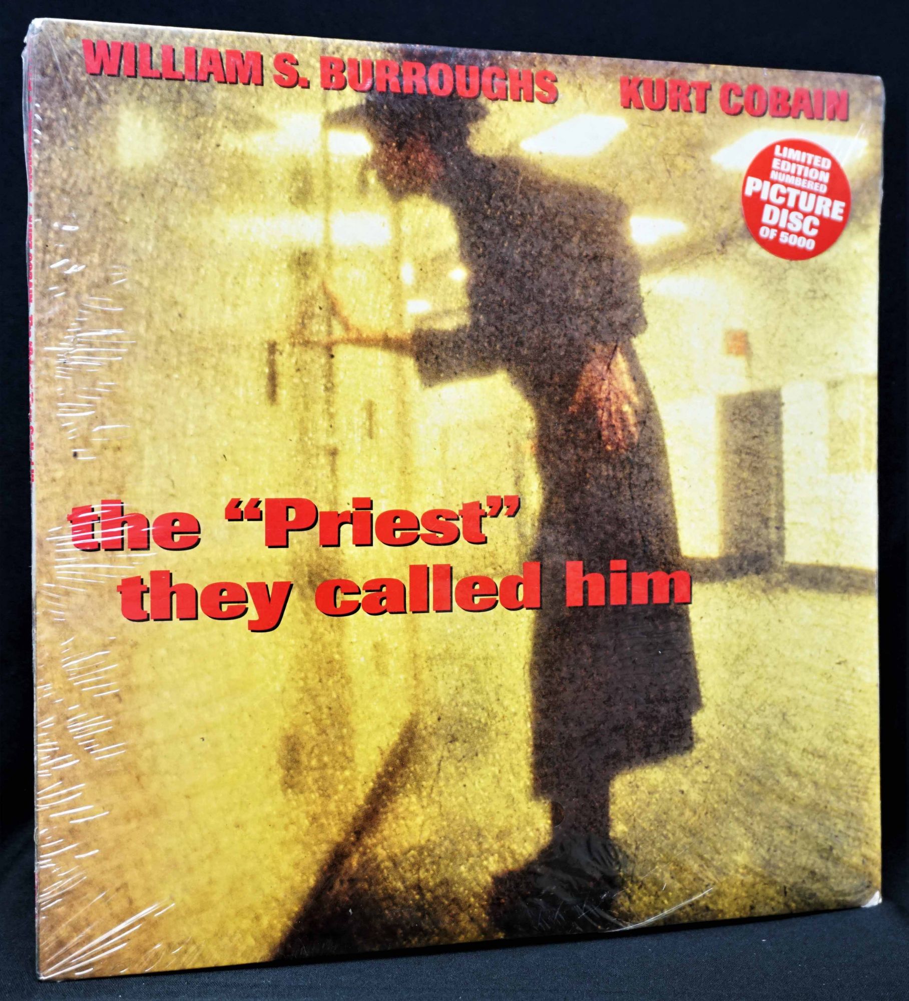 The Priest They Called Him 10 Picture Disc Limited Edition LP by William S.  Burroughs, Kurt Cobain on Third Mind Books