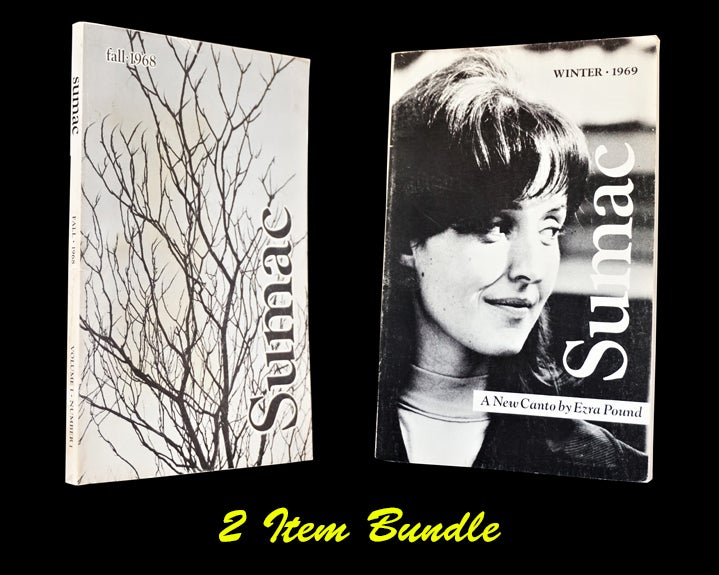 Item #3125] Sumac Vol. I No. 1, Fall 1968 with: Sumac Vol. I No. 2, Winter 1969. Robert Duncan,...
