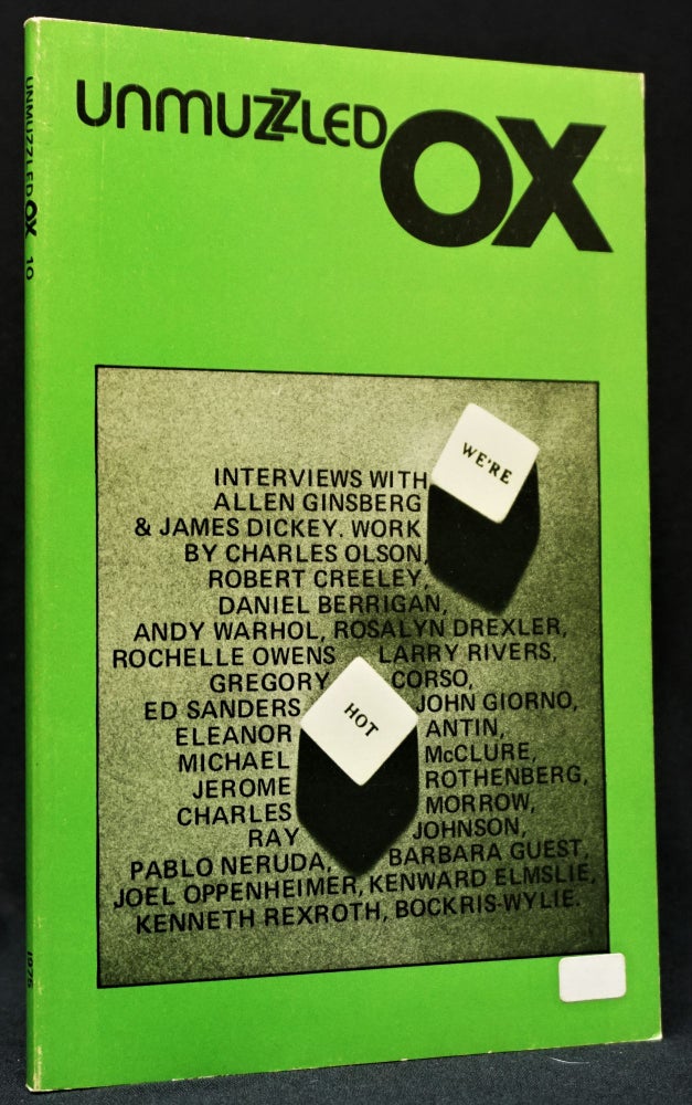 Item #3135] Unmuzzled Ox 10, Vol. III, No. 2, 1975. Michael Andre, Daniel Berrigan, Robert...