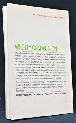 Wholly Communion: International Poetry Reading at the Royal Albert Hall