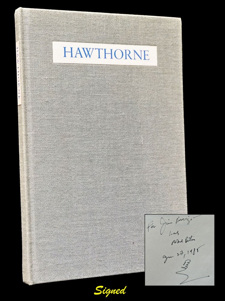 Item #3276] Hawthorne: Poems Adapted from the American Notebooks. Robert Peters, Carol Yeh