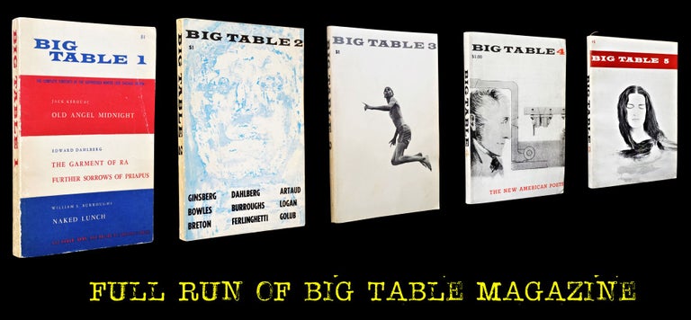 Item #3338] Big Table, Numbers 1-5. Paul Carroll, Irving Rosenthal, Alan Ansen, John Ashbery,...