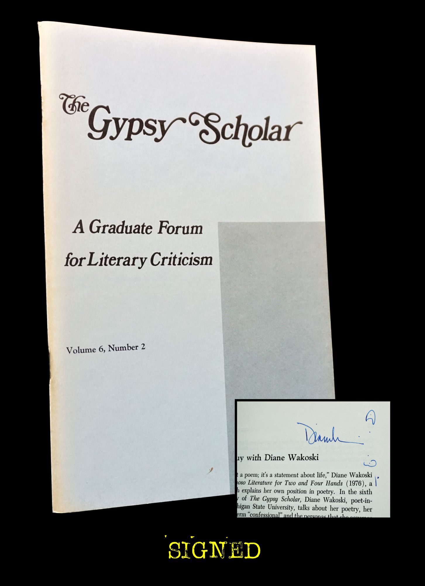 The Gypsy Scholar Vol. 6 No. 2 Summer 1979 | Dennis Allen, Susan M ...