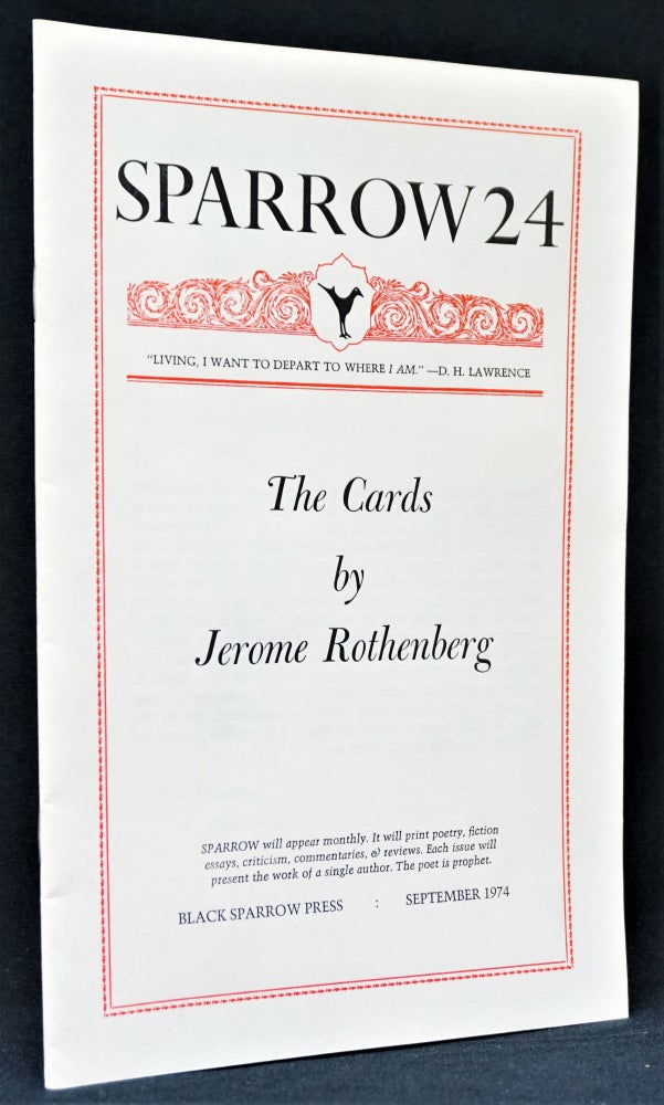 [Item #3445] Sparrow 24: The Cards by Jerome Rothenberg. Jerome Rothenberg.