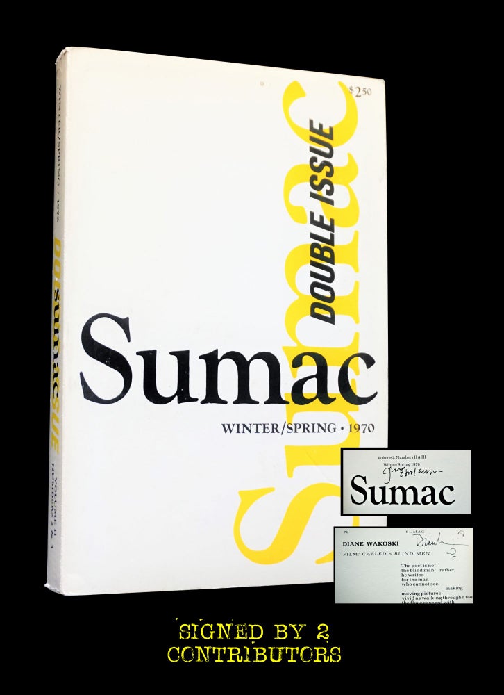 Item #3460] Sumac Vol II No.s II & III Double Issue (Winter/ Spring 1970). Russell Banks, Wendell...