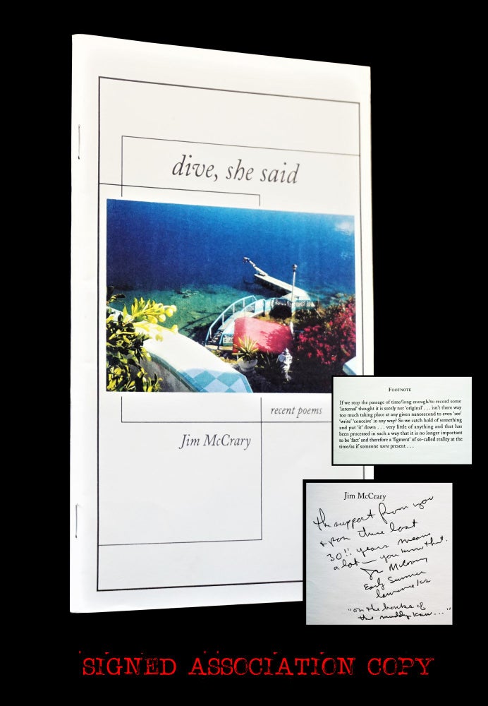 [Item #3536] Dive, She Said. Jim McCrary.
