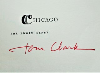 Chicago: For Edwin Denby