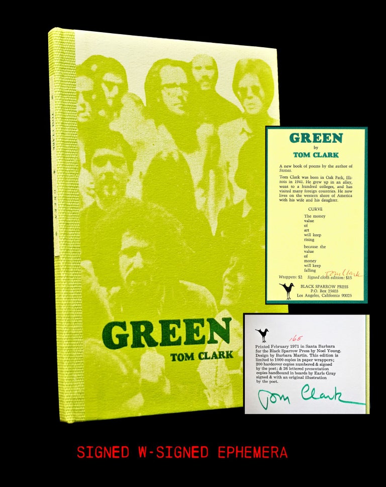 Item #3635] Green with: Ephemera. Tom Clark