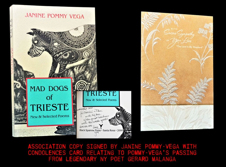 [Item #3665] Mad Dogs of Trieste with: Related Gerard Malanga Ephemera. Janine Pommy Vega.