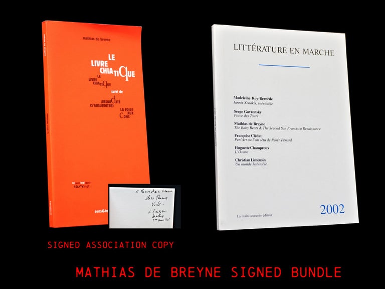 Item #3806] Litterature en Marche 2002 with: Le Livre Chiatique. Thomas Rain Crowe, Neeli...
