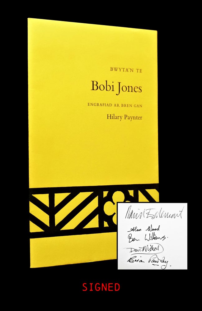 Item #3828] Bwyta'n Te. Bobi Jones