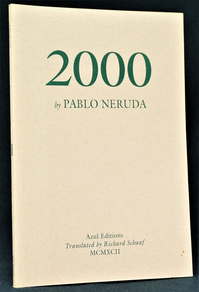 Item #3841] 2000. Pablo Neruda