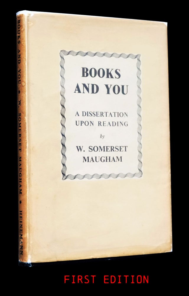 Item #3967] Books And You. W. Somerset Maugham