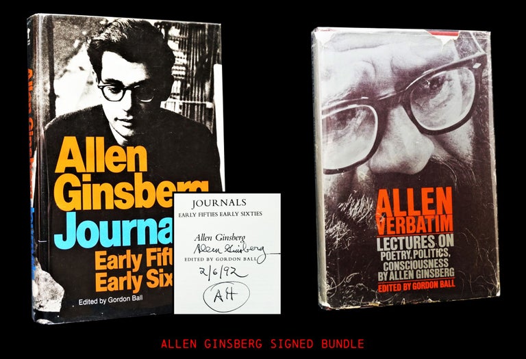 Item #4081] Allen Ginsberg Journals Early Fifties- Early Sixties with: Allen Verbatim: Lectures...