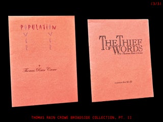 The Thomas Rain Crowe Broadside Collection (Part II)
