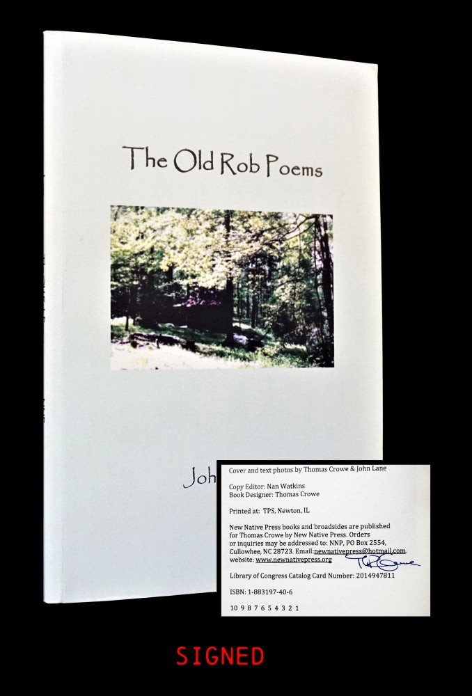 Item #4118] The Old Rob Poems. John Lane