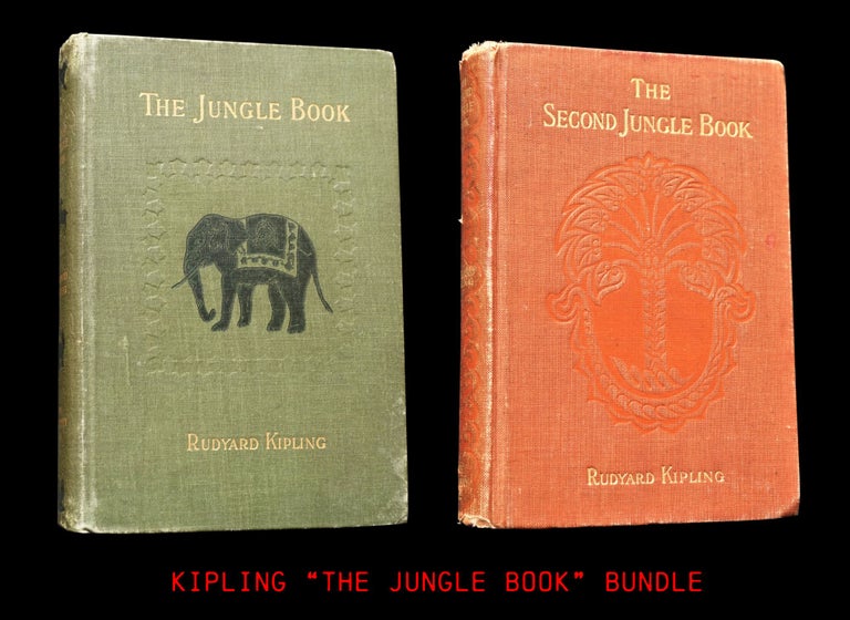 Item #4276] The Jungle Book with: The Second Jungle Book. Rudyard Kipling