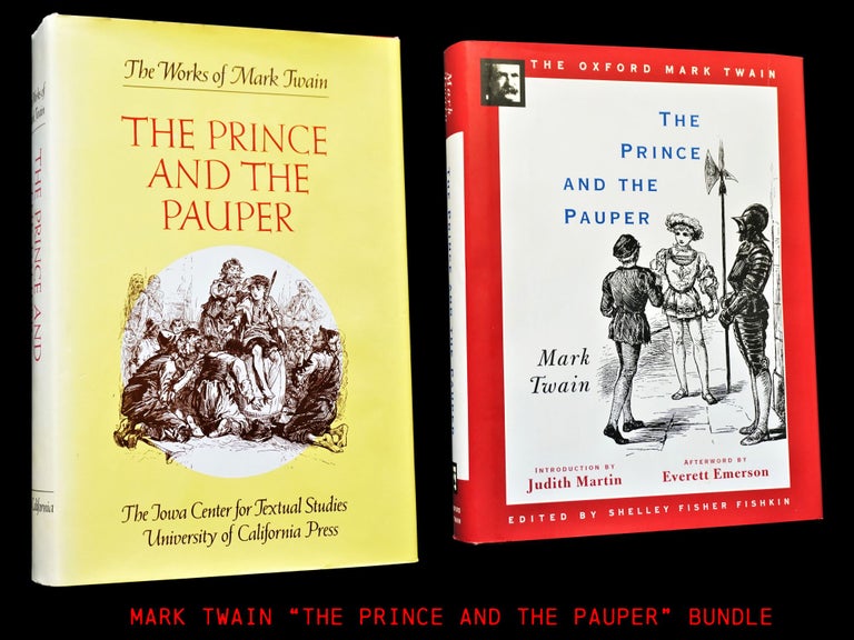 Item #4303] The Prince and the Pauper (Two Editions). Mark Twain