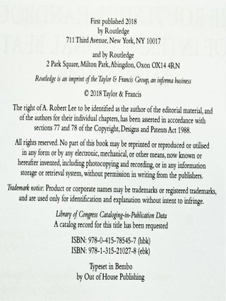 The Routledge Handbook of International Beat Literature