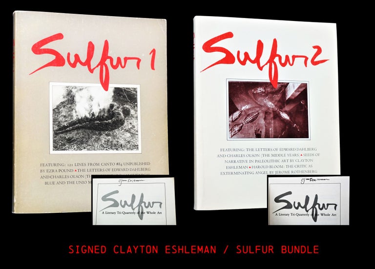 Item #4339] Sulfur Vol. 1 No. 1 with: Vol. 1 No. 2. Clayton Eshleman, John Ashbery, Antonin...