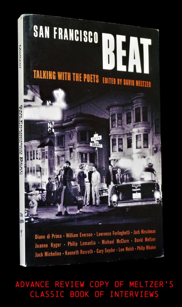 Item #4356] San Francisco Beat: Talking with the Poets with: Ephemera. David Meltzer, Diane di...