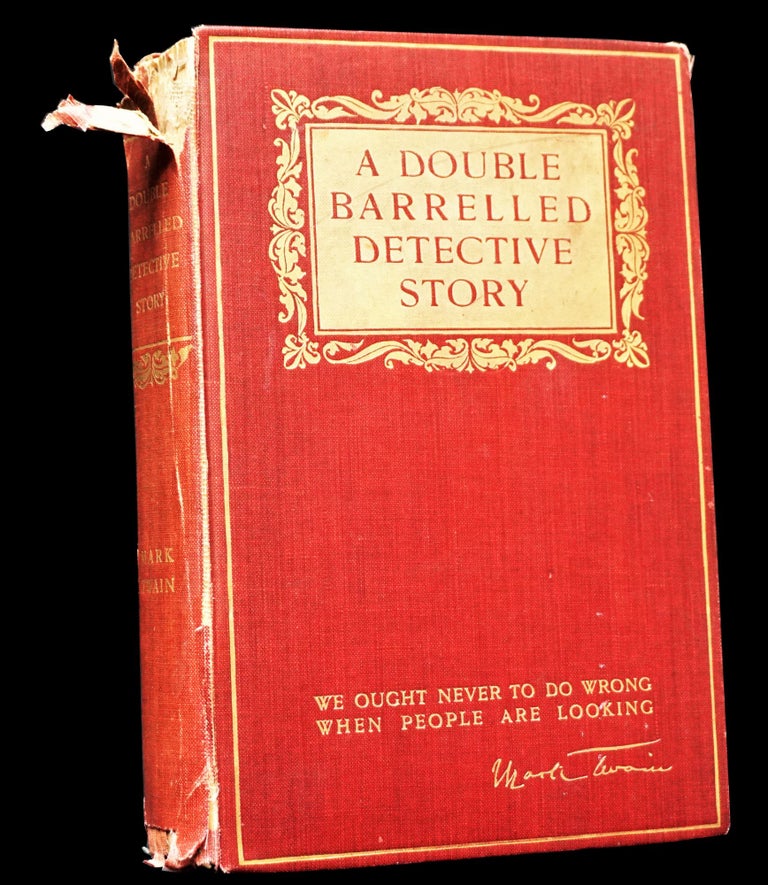 Item #4381] A Double Barrelled Detective Story. Mark Twain