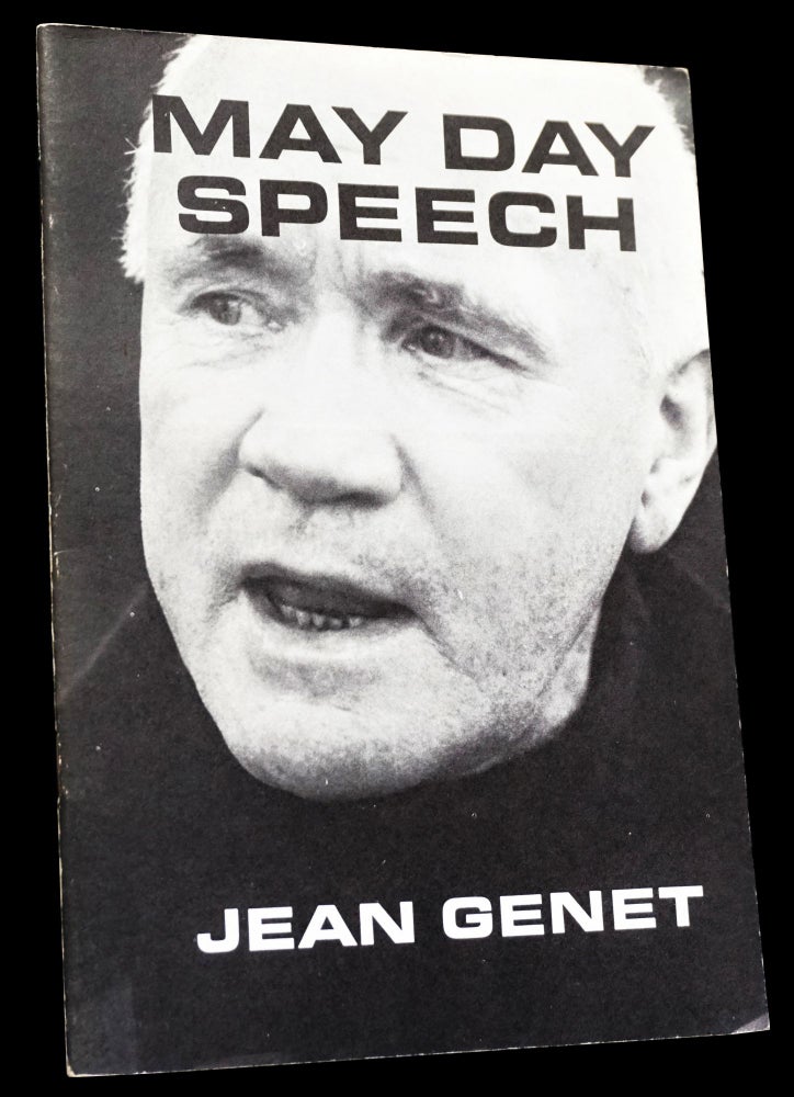 Item #4398] May Day Speech. Jean Genet, Allen Ginsberg