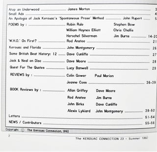 The Kerouac Connection No. 23 (Summer 1992)
