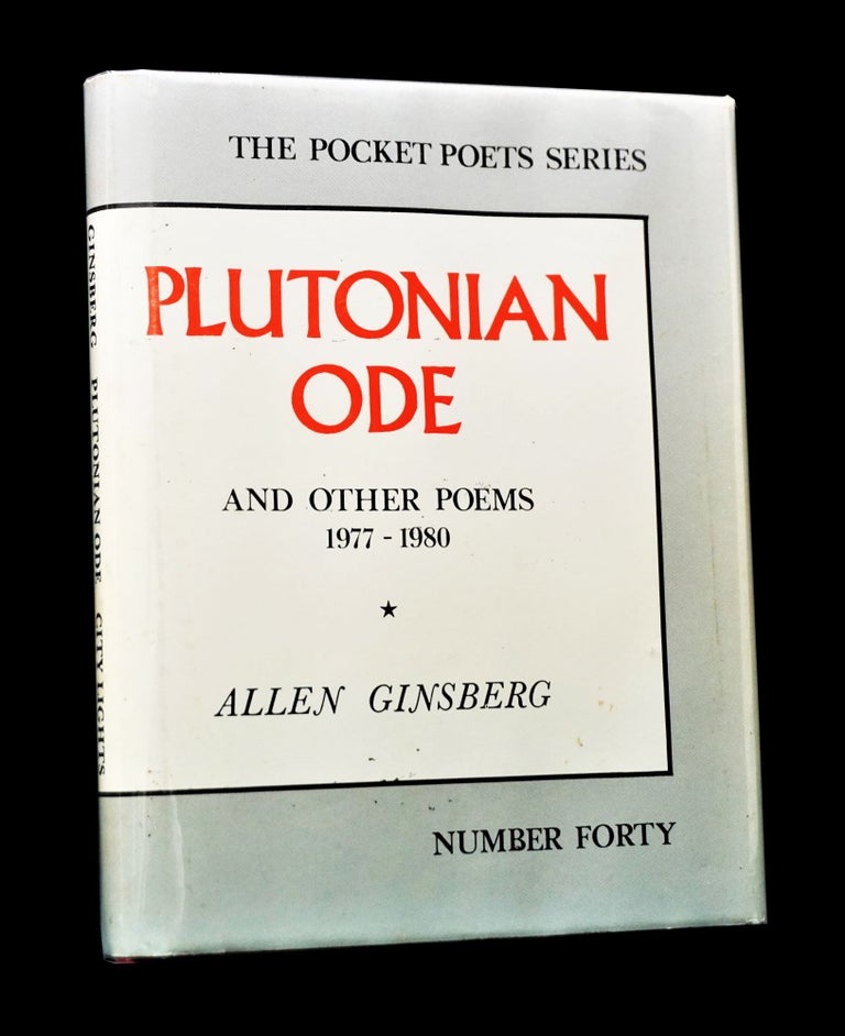 Item #4472] Plutonian Ode and Other Poems 1977-1980. Allen Ginsberg