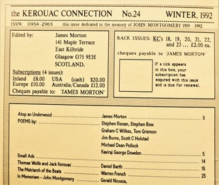 The Kerouac Connection No. 24 (Winter 1992)