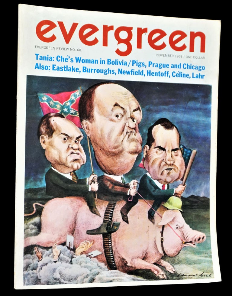 [Item #4536] Evergreen Review Vol. 12 No. 60 (November 1968). Barney Rosset, William S. Burroughs, Louis-Ferdinand Celine, Nat Hentoff, John Lahr, Jack Newfield, John Schultz, John Somsky, Edward Sorel.
