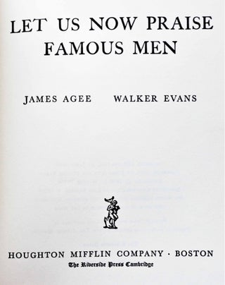 Let Us Now Praise Famous Men (Revised Edition)