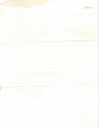 Original Application Form for the Legendary 1965 Berkeley Poetry Conference