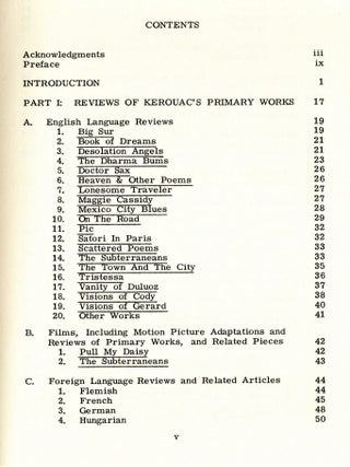 Jack Kerouac: An Annotated Bibliography Of Secondary Sources, 1944-1979