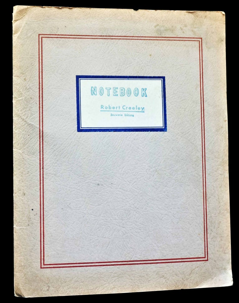 Item #4672] Notebook (1972). Robert Creeley