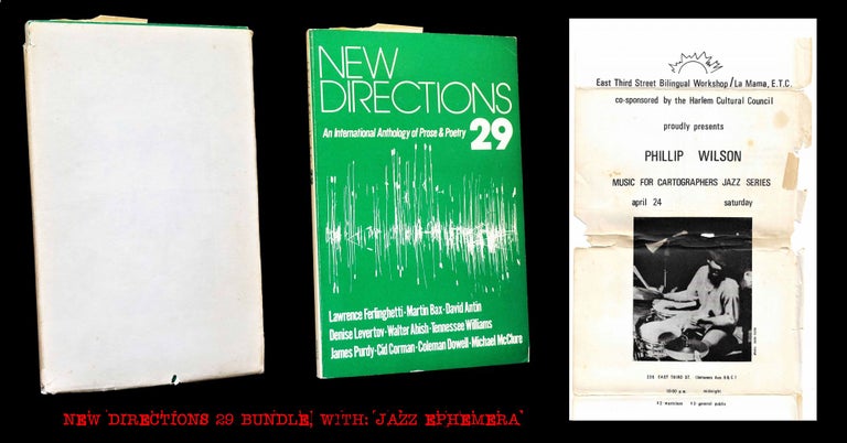 [Item #4793] New Directions 29: An International Anthology of Prose & Poetry, with: Jazz Ephemera. James Laughlin, Cid Corman, Lawrence Ferlinghetti, Denise Levertov, Michael McClure, James Purdy, Tennessee Williams.