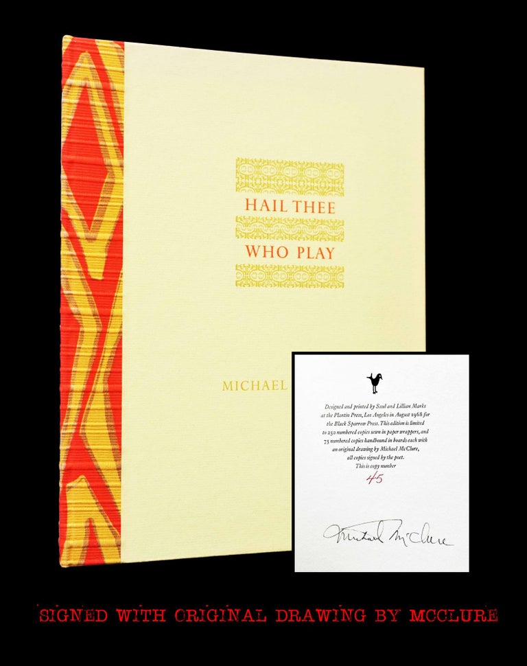 [Item #4857] Hail Thee Who Play. Michael McClure.